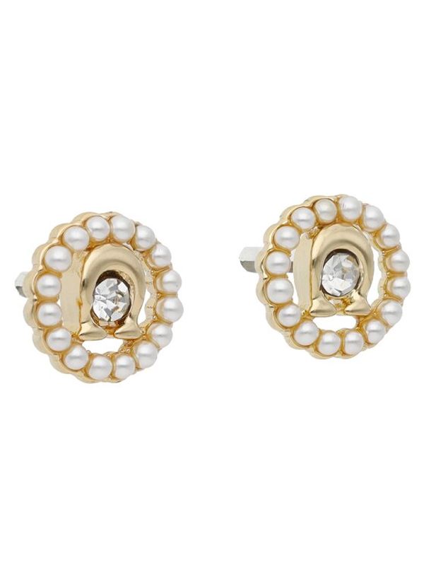 Coach Coach Обици C Mlt Cry Prl Std Ea CG161 Златист