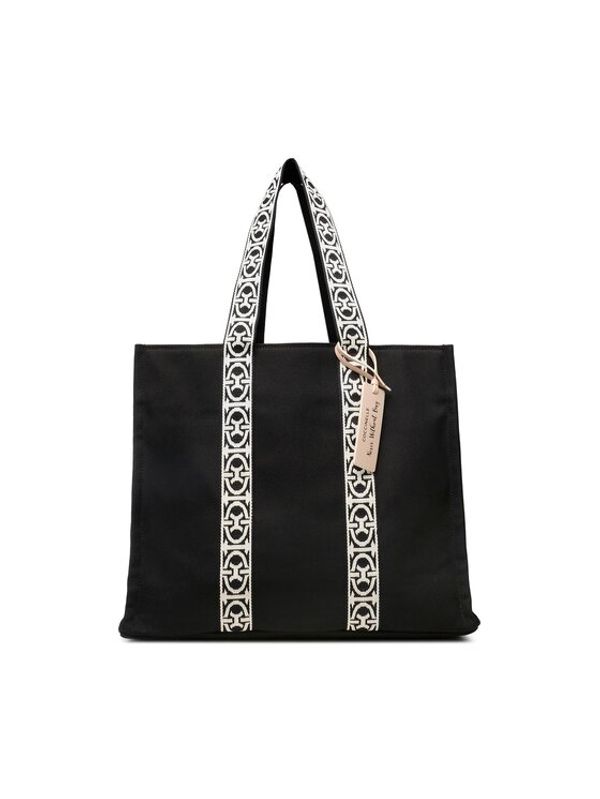 Coccinelle Coccinelle Дамска чанта NHL Never Without Bag Ribbon E1 NHL 18 01 01 Черен