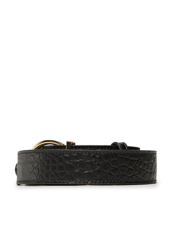 Coccinelle Coccinelle Сменяема дръжка за чанта N36 Beth Croco Soft E3 N36 68 01 01 Черен