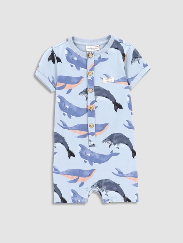 Coccodrillo Coccodrillo Бебешки гащеризон със стъпала WC3104301NWN Син