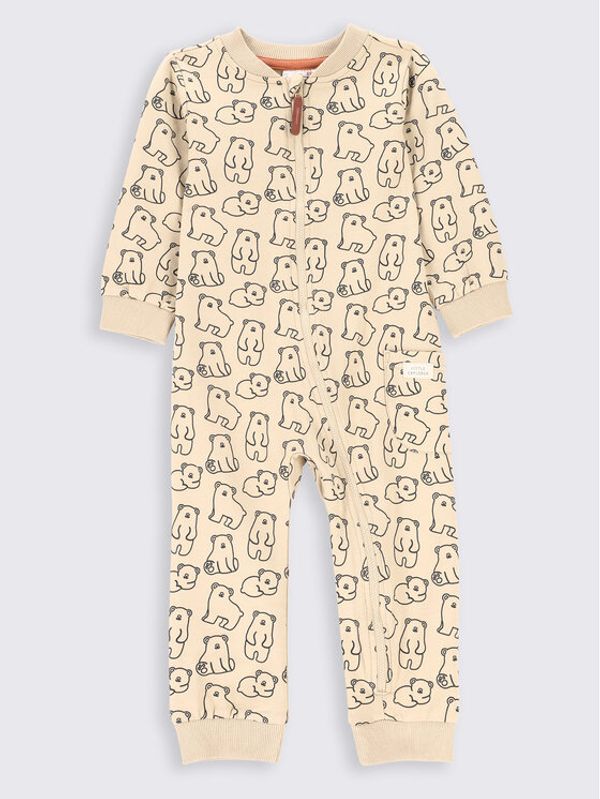 Coccodrillo Coccodrillo Бебешки гащеризон със стъпала ZC2104202TRN Бежов