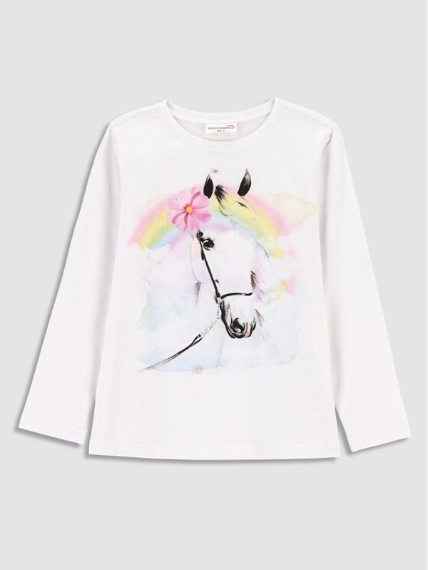 Coccodrillo Coccodrillo Блуза WC3143101DRK Бял Regular Fit