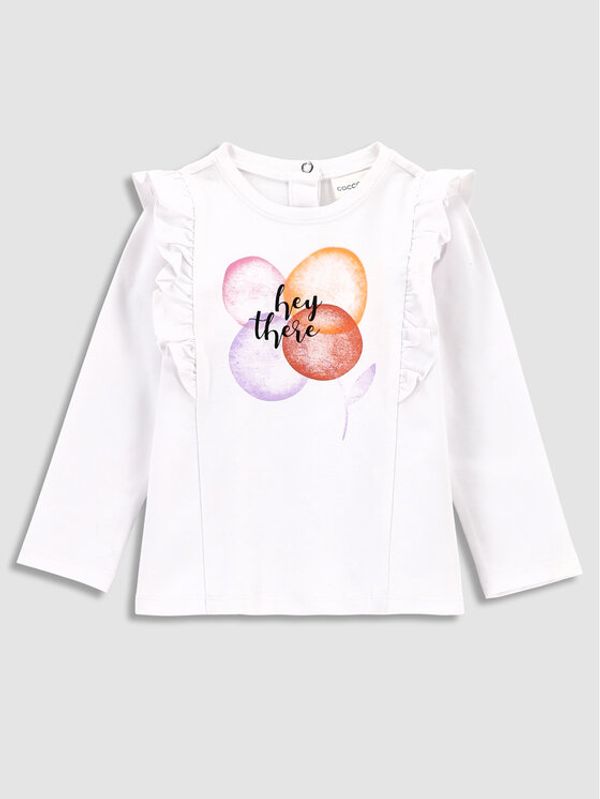 Coccodrillo Coccodrillo Блуза WC3143102RPN Бял Regular Fit