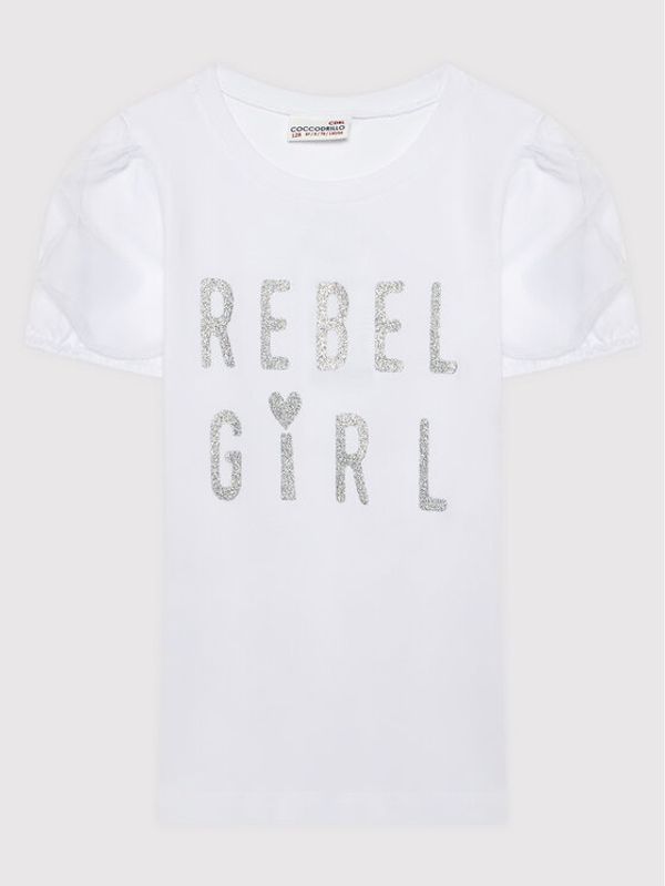 Coccodrillo Coccodrillo Блуза ZC1143203GIG Бял Regular Fit