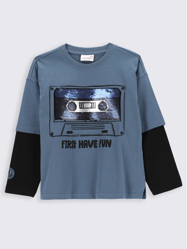 Coccodrillo Coccodrillo Блуза ZC2143102FTK Тъмносин Relaxed Fit