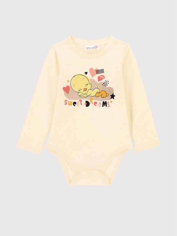 Coccodrillo Coccodrillo Боди LOONEY TUNES ZC2112101LIG Бежов Regular Fit