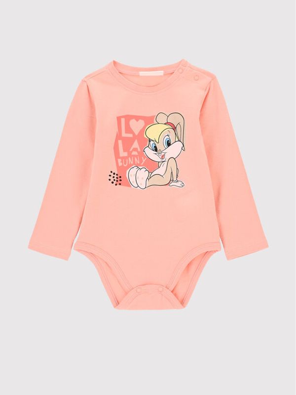 Coccodrillo Coccodrillo Детско боди LOONEY TUNES ZC2112102LIG Розов Regular Fit
