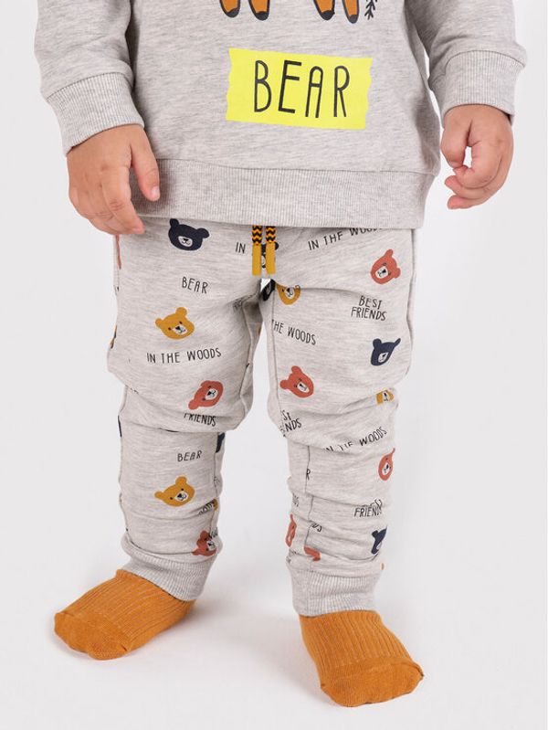 Coccodrillo Coccodrillo Долнище анцуг ZC1122701BES Сив Regular Fit