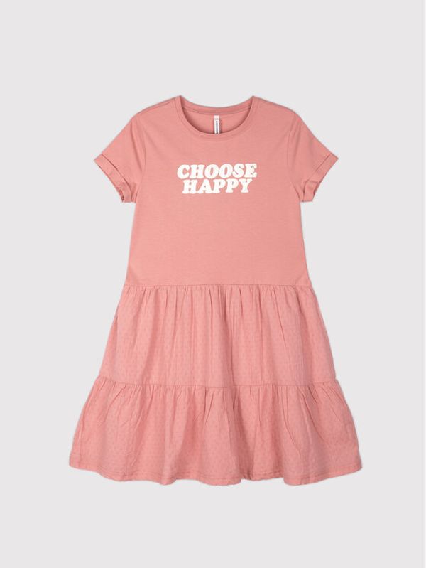 Coccodrillo Coccodrillo Ежедневна рокля WC2129201CHO Розов Regular Fit