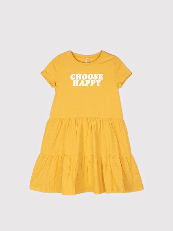 Coccodrillo Coccodrillo Ежедневна рокля WC2129201CHO Жълт Relaxed Fit