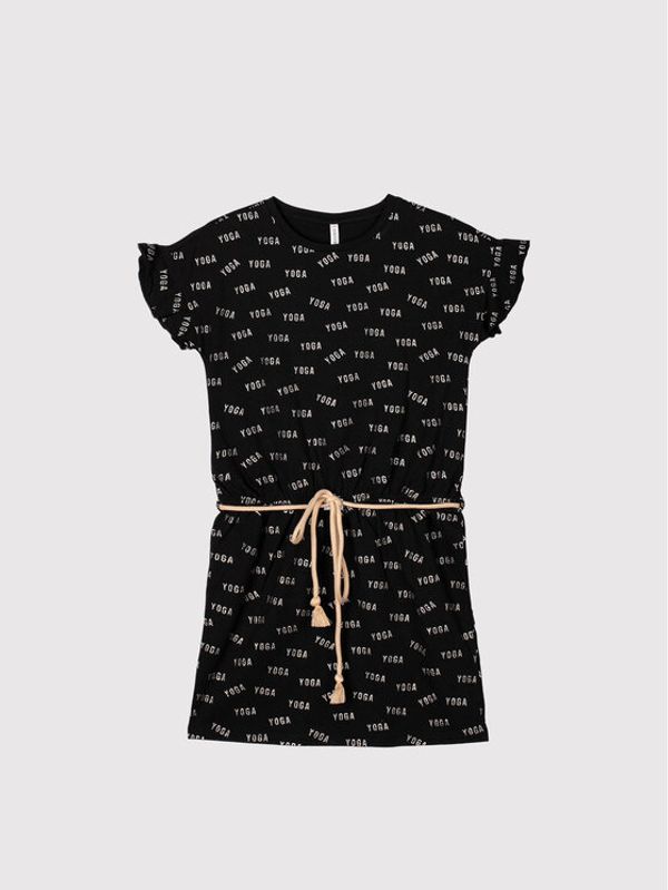 Coccodrillo Coccodrillo Ежедневна рокля WC2129204CHO Черен Regular Fit