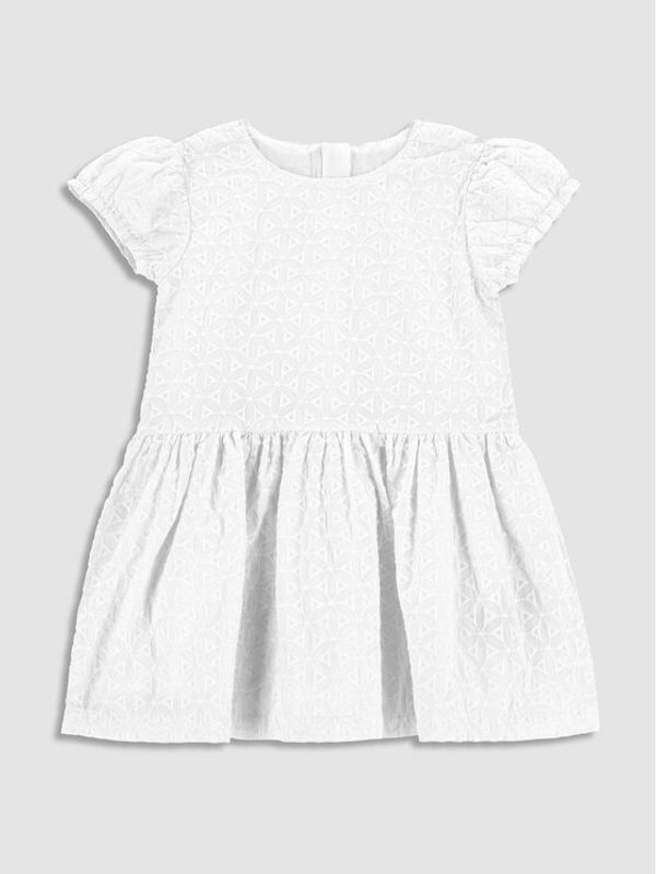 Coccodrillo Coccodrillo Ежедневна рокля WC3128201EBG Бял Regular Fit