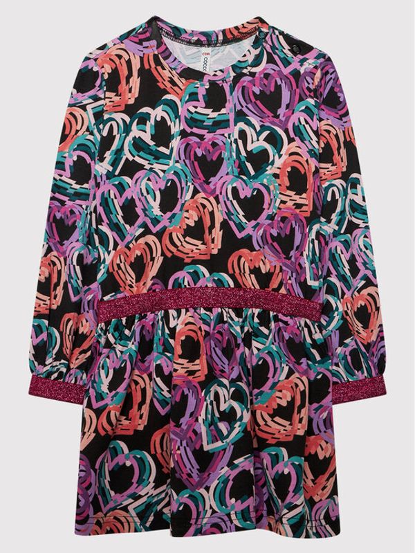 Coccodrillo Coccodrillo Ежедневна рокля ZC1129103MON Черен Regular Fit