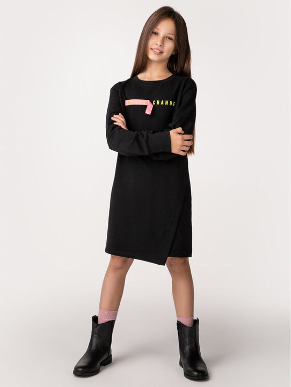 Coccodrillo Coccodrillo Ежедневна рокля ZC2129104WIJ Черен Regular Fit