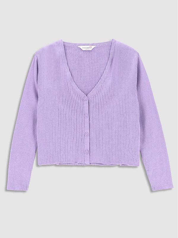 Coccodrillo Coccodrillo Кардиган WC3172201RPK Виолетов Regular Fit
