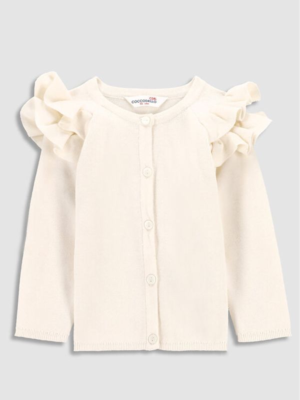 Coccodrillo Coccodrillo Кардиган WC3172201SRN Екрю Regular Fit