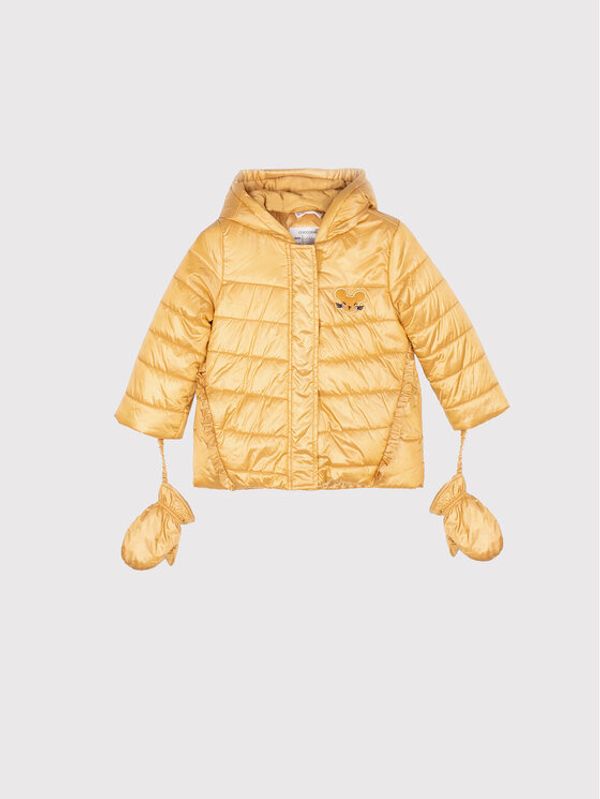 Coccodrillo Coccodrillo Пухено яке ZC1152101HLD Златист Regular Fit