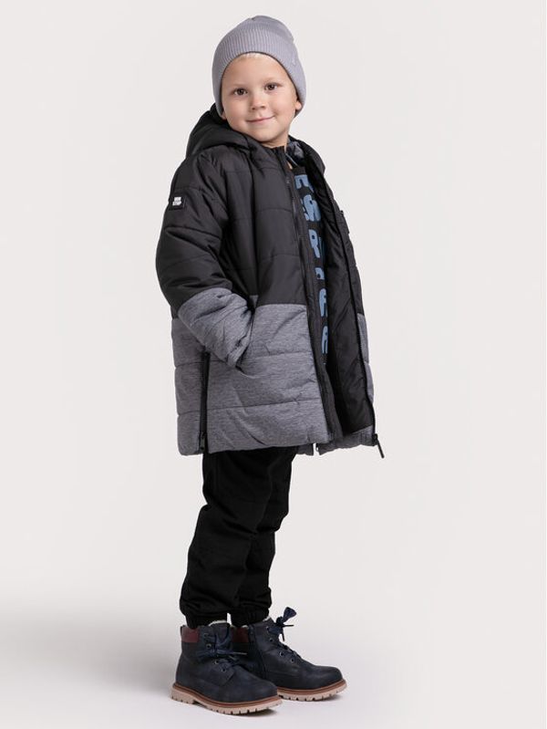 Coccodrillo Coccodrillo Пухено яке ZC2151101OBK Черен Regular Fit