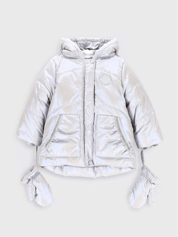 Coccodrillo Coccodrillo Пухено яке ZC2152103OGN Сребрист Regular Fit