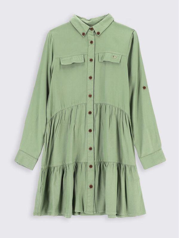 Coccodrillo Coccodrillo Рокля тип риза ZC2128101MAJ Зелен Regular Fit