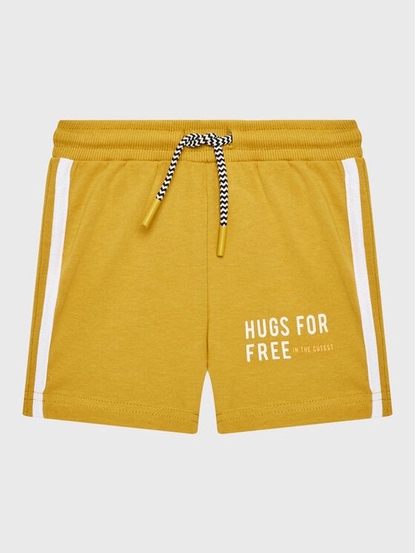 Coccodrillo Coccodrillo Шорти от плат WC2121502HUG Жълт Regular Fit