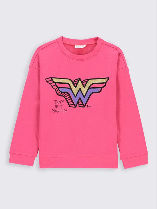 Coccodrillo Coccodrillo Суитшърт WONDER WOMAN ZC2132104LIG Розов Regular Fit
