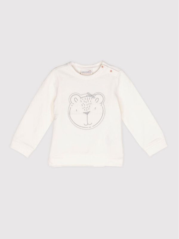 Coccodrillo Coccodrillo Суитшърт ZC1132101GOG Бял Regular Fit