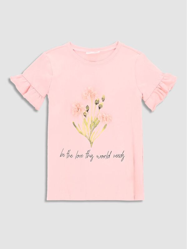 Coccodrillo Coccodrillo Тишърт WC2143202BET Розов Regular Fit