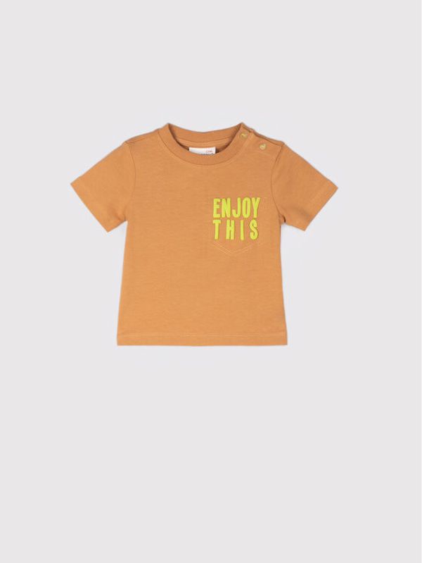 Coccodrillo Coccodrillo Тишърт WC2143203BRO Кафяв Regular Fit