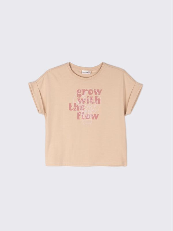 Coccodrillo Coccodrillo Тишърт WC2143203GRO Бежов Relaxed Fit