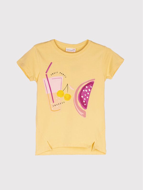 Coccodrillo Coccodrillo Тишърт WC2143204OVE Жълт Regular Fit