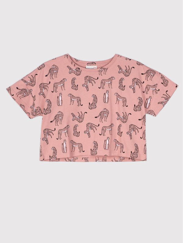 Coccodrillo Coccodrillo Тишърт WC2143206CHO Розов Loose Fit