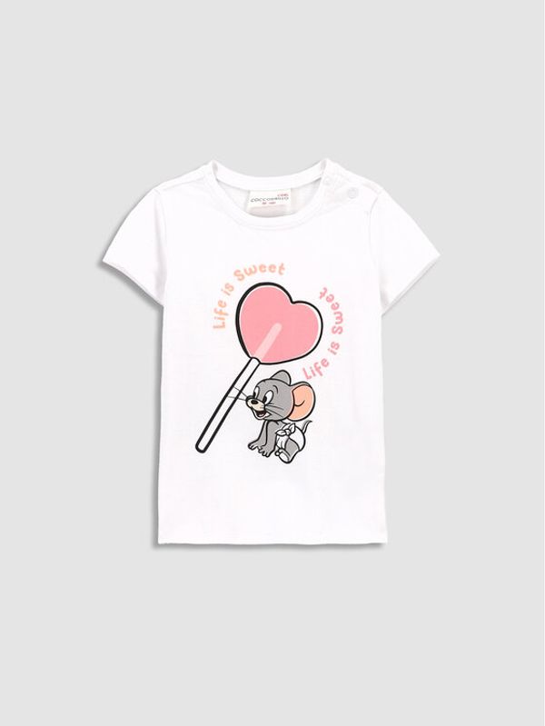 Coccodrillo Coccodrillo Тишърт WC3143201LIG Бял Regular Fit