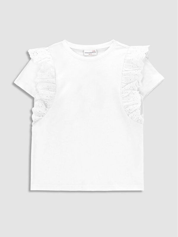 Coccodrillo Coccodrillo Тишърт WC3143201SRK Бял Regular Fit