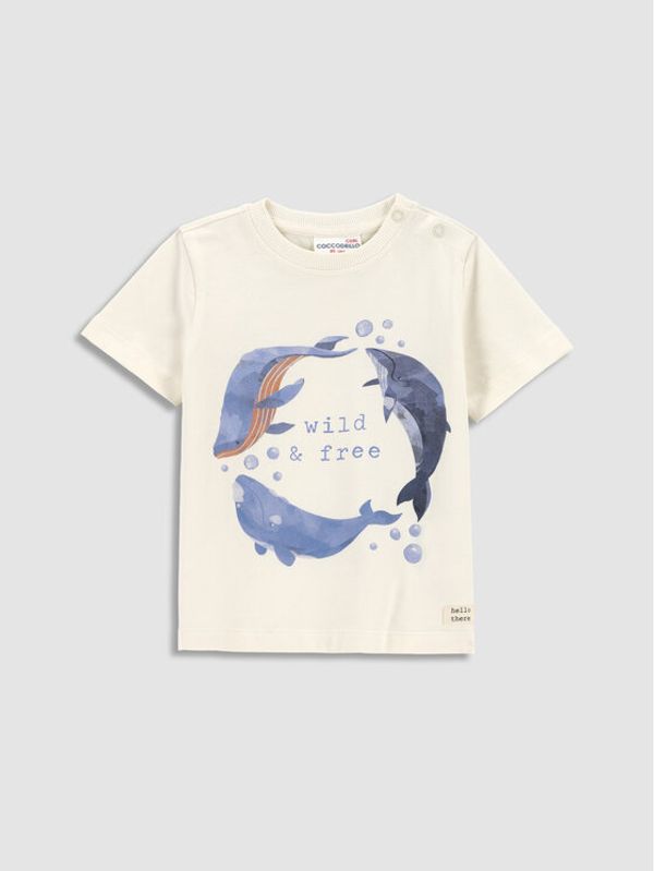 Coccodrillo Coccodrillo Тишърт WC3143202NWN Екрю Regular Fit