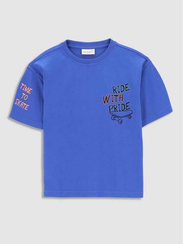 Coccodrillo Coccodrillo Тишърт WC3143202SKK Тъмносин Regular Fit