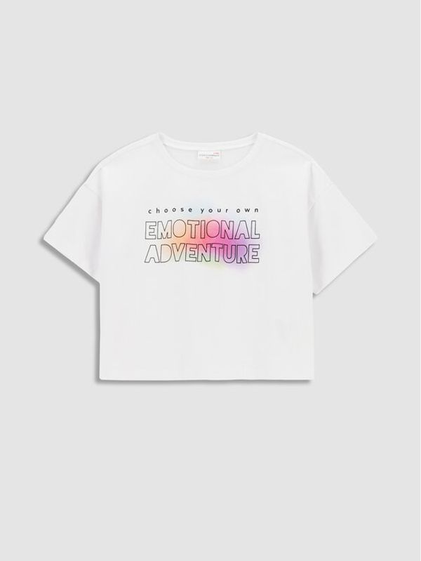 Coccodrillo Coccodrillo Тишърт WC3143203DRJ Бял Regular Fit