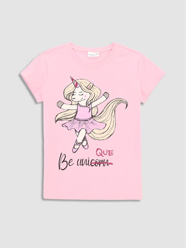 Coccodrillo Coccodrillo Тишърт WC3143203EVG Розов Regular Fit