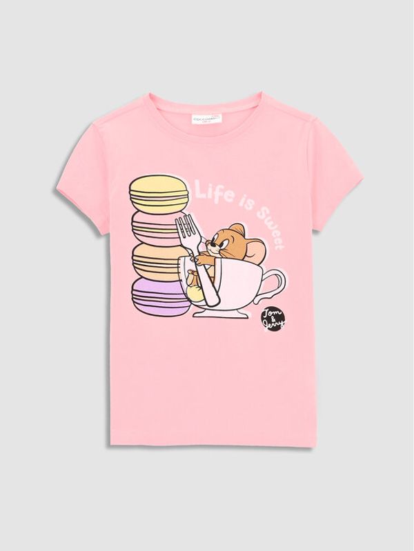 Coccodrillo Coccodrillo Тишърт WC3143203LIG Розов Regular Fit