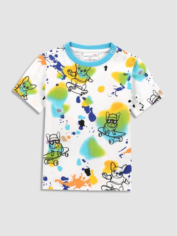 Coccodrillo Coccodrillo Тишърт WC3143204SKK Бял Regular Fit