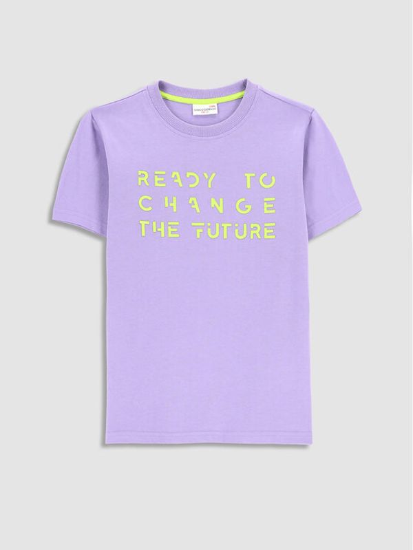 Coccodrillo Coccodrillo Тишърт WC3143205DWJ Виолетов Regular Fit