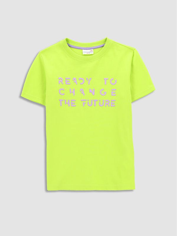 Coccodrillo Coccodrillo Тишърт WC3143205DWJ Зелен Regular Fit