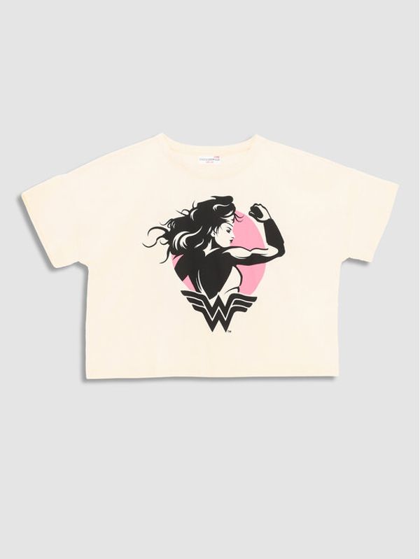 Coccodrillo Coccodrillo Тишърт WC3143212LIG Екрю Regular Fit