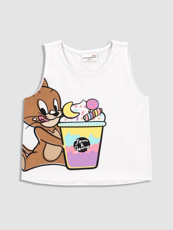 Coccodrillo Coccodrillo Тишърт WC3143301LIG Бял Regular Fit