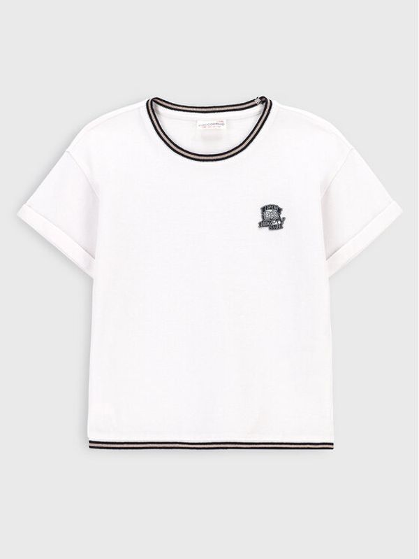 Coccodrillo Coccodrillo Тишърт ZC2143201BSG Бял Regular Fit