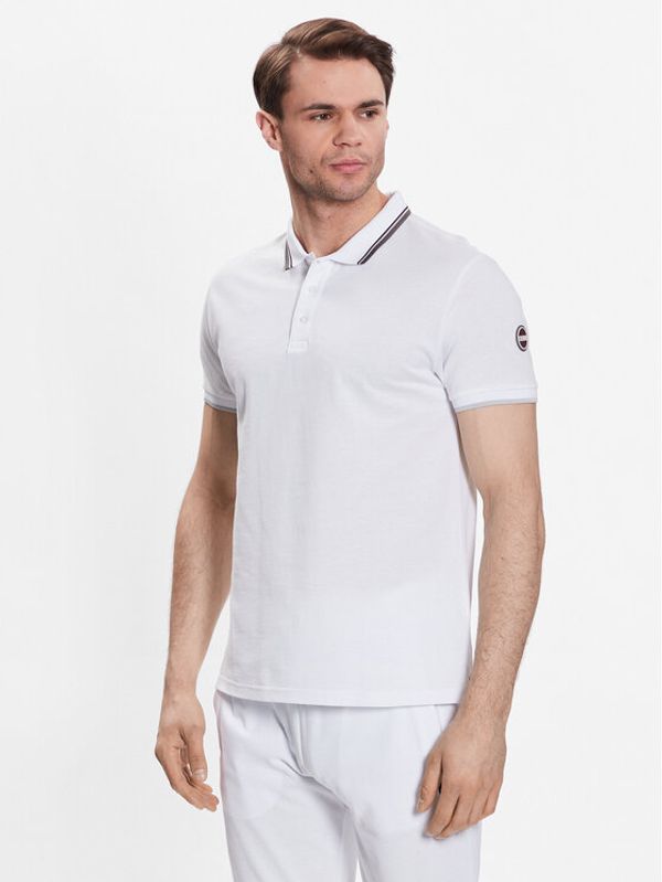 Colmar Colmar Тениска с яка и копчета Start 7659N 7XH Бял Regular Fit