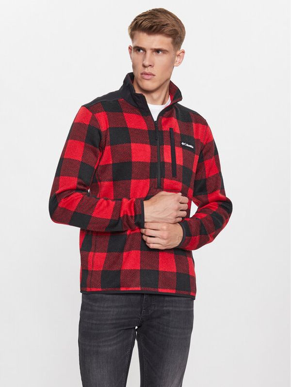 Columbia Columbia Полар Sweater Weather™ II Printed Half Zip Червен Regular Fit