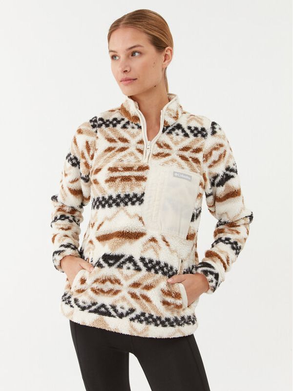 Columbia Columbia Полар West Bend™ 1/4 Zip Pullover Бял Regular Fit