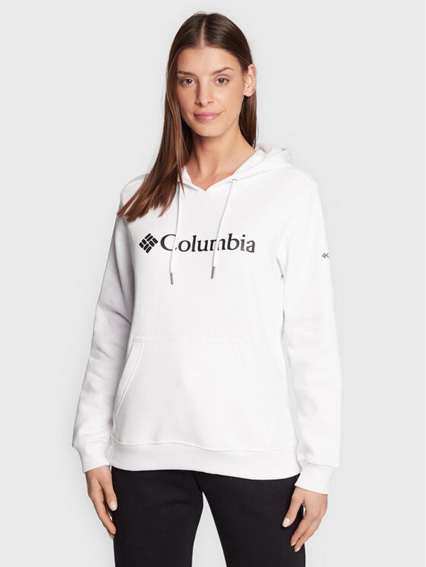 Columbia Columbia Суитшърт Logo 1895751 Бял Regular Fit