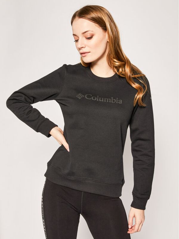 Columbia Columbia Суитшърт Logo Crew AL1555 Черен Regular Fit